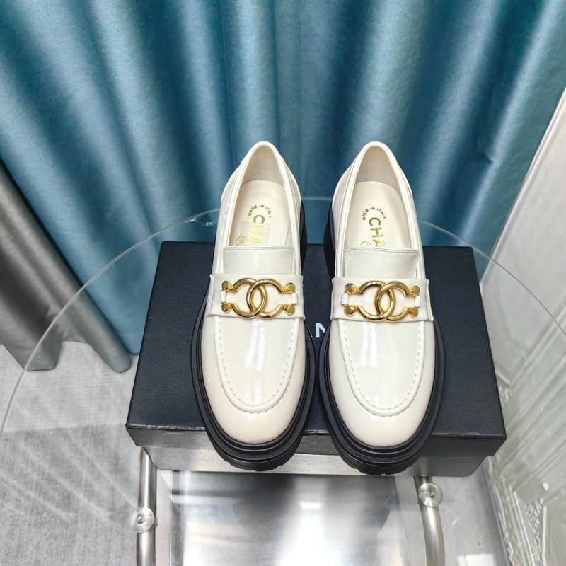 Ch*el leather shoes